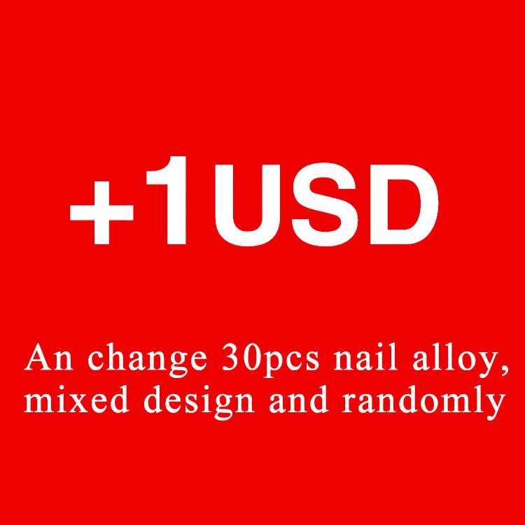 

Lucky Bag 1USD change 30pcs multicolor nail alloy mixed design nail rhinestone decoration