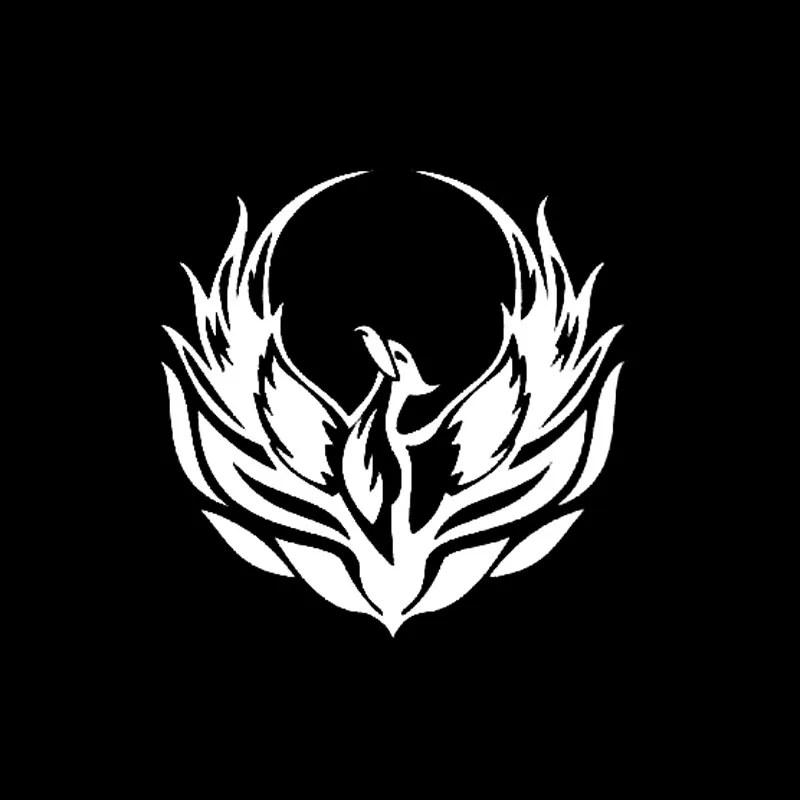 QYPF 15 см * Модный религиозный Феникс горячее пламя стикер окна автомобиля наклейка