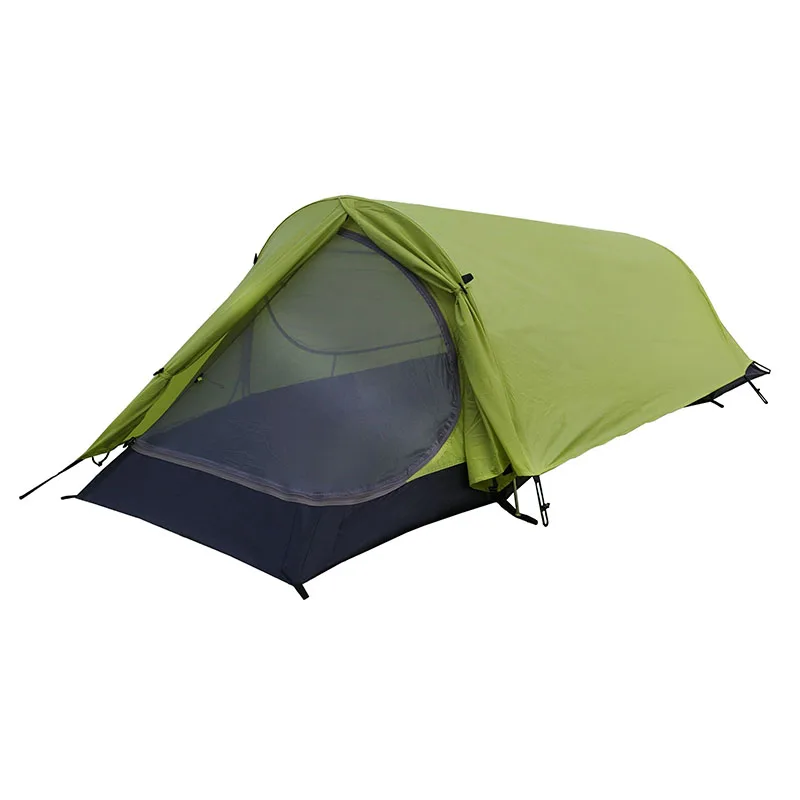 

FLAME'S CREED Oudoor Ultralight Camping Tent 3 Season 1 Single Person Professional 15D/20D Nylon Silicon Coating Rodless Tent