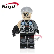 50 шт. PG303 строительные блоки Супер Герои кабель палач саблезут доктор Немез X-мужская Модель Кирпичи рождественские игрушки для детей