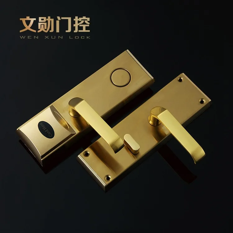 

of high quality fingerprint lock manufacturer IC card lock induction IC card lock mechanical key wholesale and custom