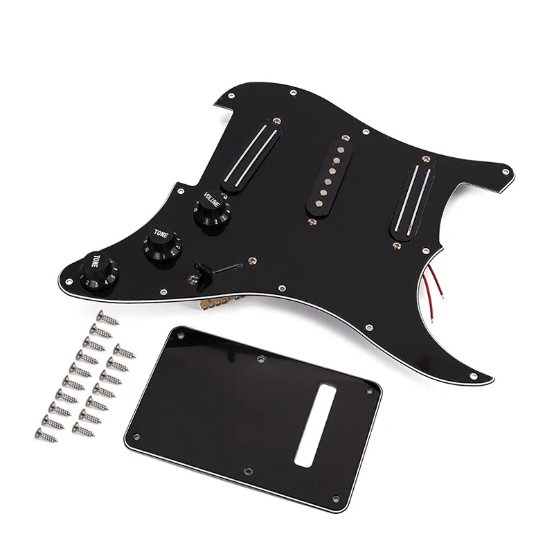 

Dual Rail Pickups Loaded Prewired Pickguards Accessories for 11 Hole Electric Guitar BB55
