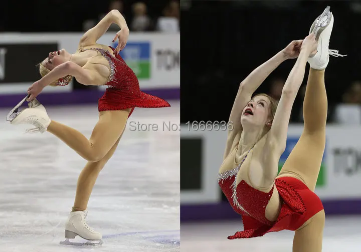 

Hot Sales Figure Skating Dresses For Girls New Brand Skating Dress Competition Custom DR3207