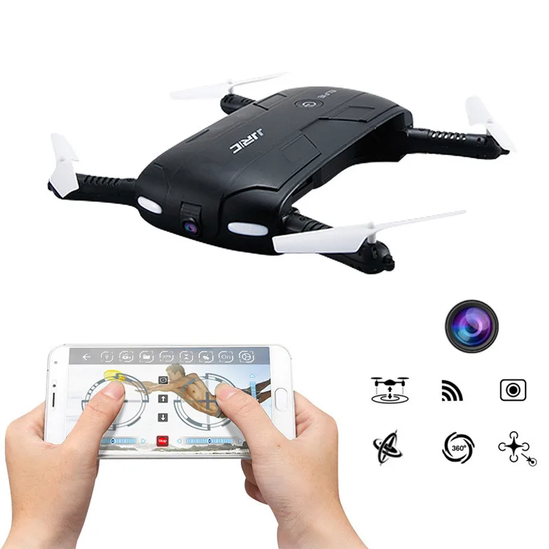 

JJRC H37 Dron with Camera 2.4G 4CH HD Phone Control 720P Mini WIFI PFV Altitude Hold Selfie Drone Foldable RC Quadcopter