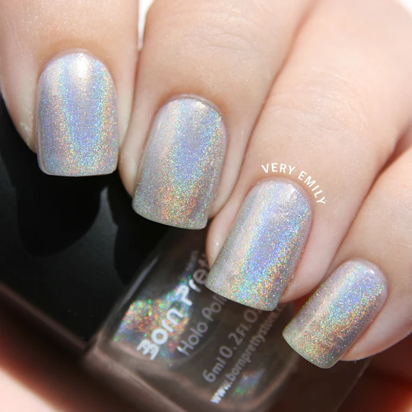 Born Pretty Holo Holographic Nail Polish Shinny Glitter Nail Varnish Lacquer with Hologram Effect 6ml 1Pc 1# # 6399