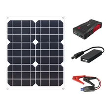 Solar Panel Car Jump Starter 12V Car Engine Emergency Battery Power Bank 12000 mAh Portable Car Battery Booster Charger Starting Solar Panel Car Jump Starter 12V Car Engine Emergency Battery Power Bank 12000 mAh Portable Car Battery Booster Charger Starting
