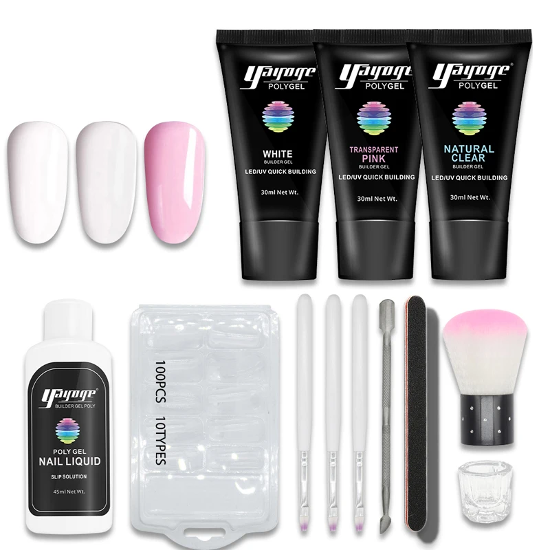 

Yayoge Poly Gel Set 30ml UV Gel Nail Polish Quick Building Polygel For Nails Extension Gel Varnish Design Tips