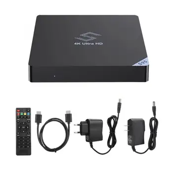 

4+32G Dual WiFi Bluetooth Wireless Smart TV Box 4K HD TV Box HDMI 3D Video Formats with Android 8.1 Support TF-Crad RJ45 Input
