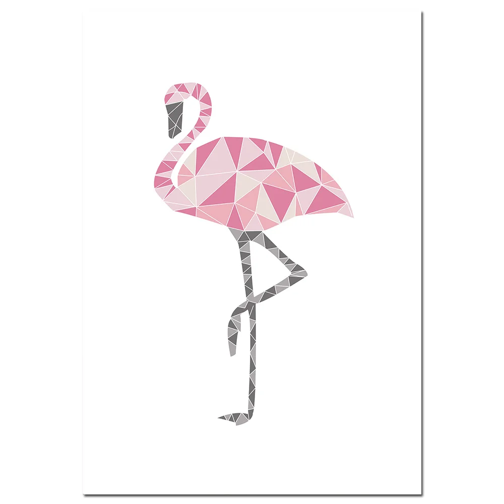 Quotes Home Decor Poster Wall Art Print Unframed Flamingo
