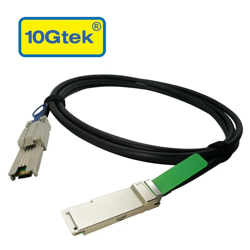 

QSFP SFF-8463 to MiniSAS SFF-8088 DDR Cable, 2-Meter 6.5ft