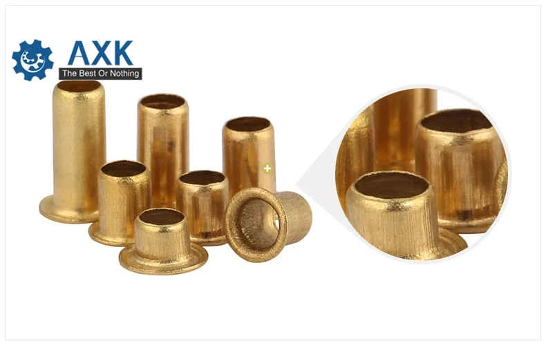 Copper Hollow Rivet Nuts