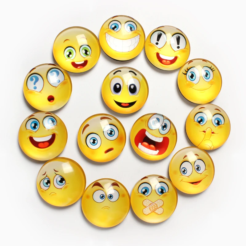 

Lovely Smiling Expression Creative Refrigerator Magnet 3D Fridge Magnet Sticker Emoticon Home Decoration Gift Accessories