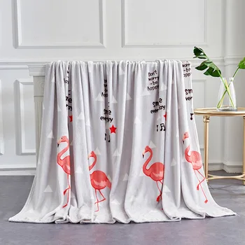 

new FlamingoHome textile blanket warm soft Flannel blankets throw on sofa/bed/ travel plaids bedspreads sheets Drop Ship