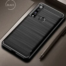 Para honra 20 lite MAR-LX1H caso capa de fibra carbono à prova choque caso telefone para huawei honor 10i 10 eu capa durável flex pára-choques