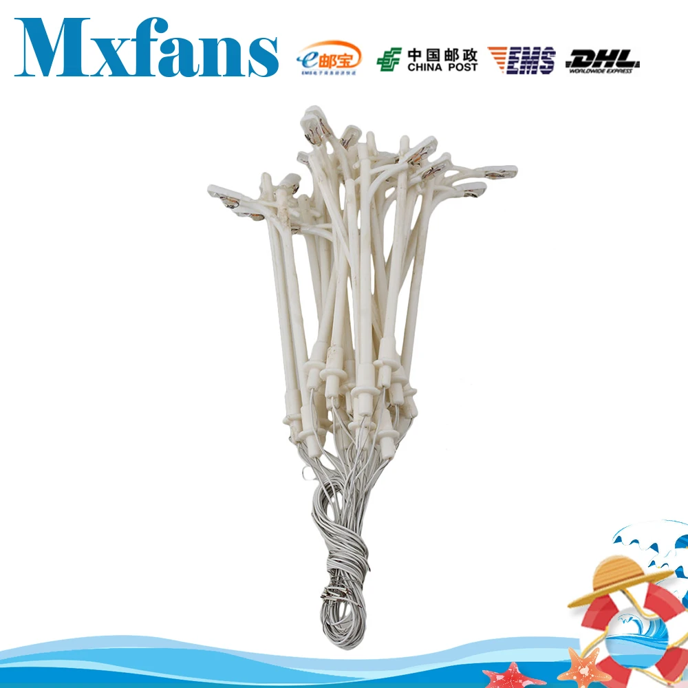 Mxfans 20 шт. белый 1/150 шкала поезд макет модель фонарный столб лампы одного конца 7.5 см
