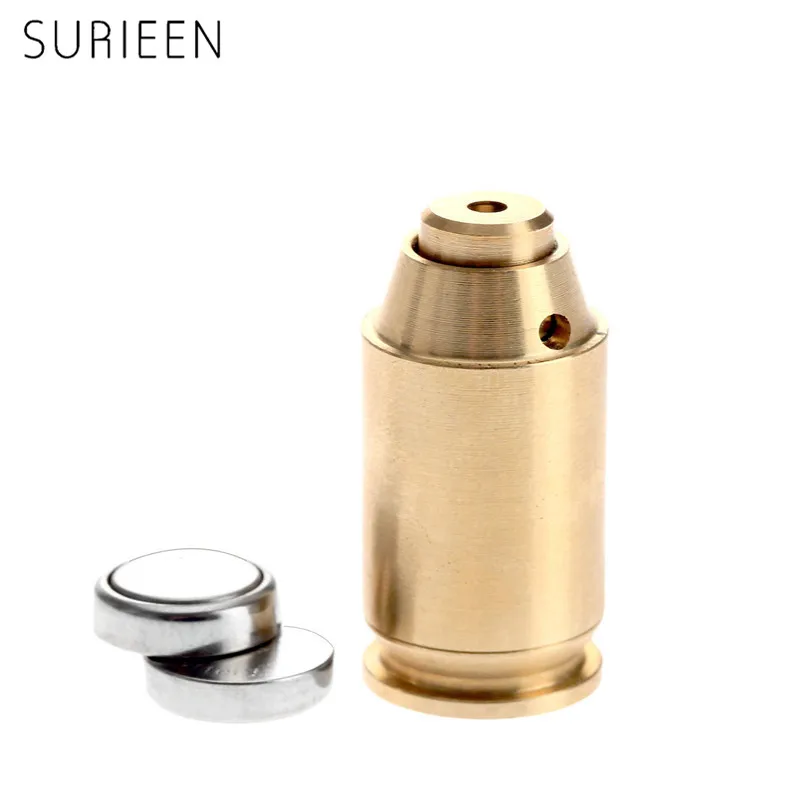 

SURIEEN Hunting Laser Bore Sight Tactical .45 ACP Cartridge Visible Copper Red Laser Bullet Shaped Boresighter Rifles/Gun/Pistol