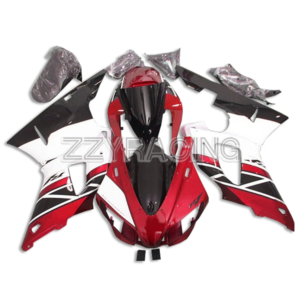 

Injection Fairings for Yamaha YZF R1 1998 1999 Panels ABS Plastic YZF1000 98 99 Complete Kit Black Red White Panels Kit Cowlings