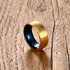 Vnox Men's Blue Tungsten Ring Classical Gold-color Rings Men Tungsten Jewelry ► Photo 2/6