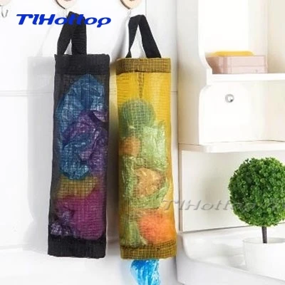 

Kitchen Garbage Trash Storage Bag Onion Holder Vegetable Potato Hanging Mesh Fruit