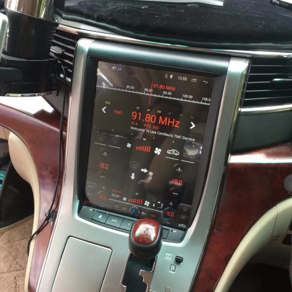 12," Tesla стиль Android 7,1 Автомобильный мультимедийный радио плеер для Toyota Alphard 2007-2013 gps Карта Навигация без dvd wifi авто
