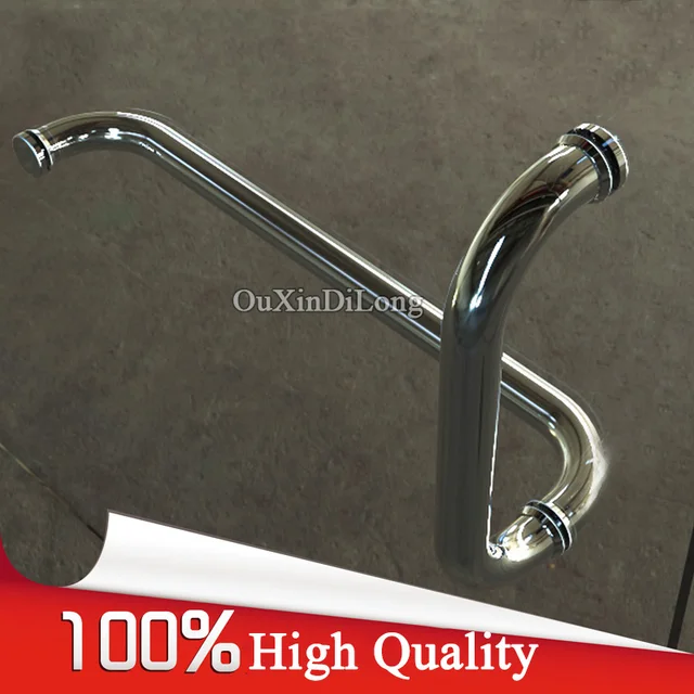 High Quality 304 Stainless Steel Frameless Shower Bath Glass Door High Quality 304 Stainless Steel Frameless Shower Bath Glass Door Handles L Shape Pull Push
