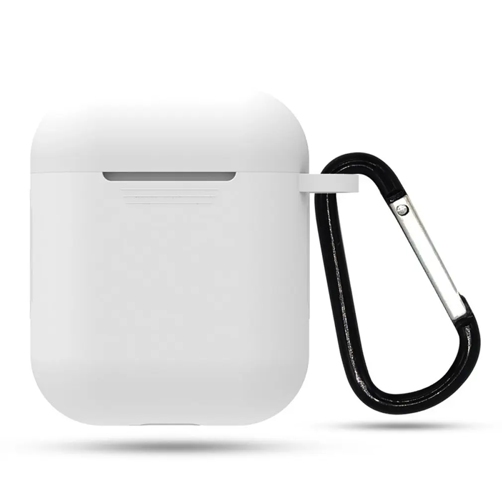 1 шт. Bluetooth беспроводной протектор для наушников чехол для Apple Airpods Мягкие силиконовые наушники анти-потери защитный чехол - Цвет: white