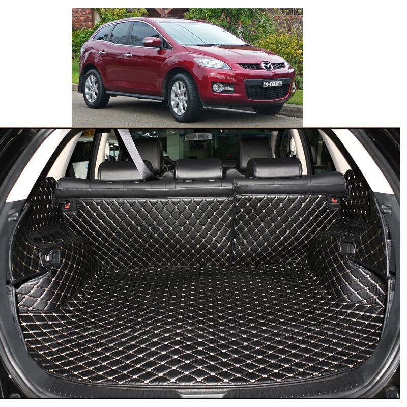 

custom fit leather car trunk mat cargo mat for mazda cx-7 2006 2007 2008 2009 2010 2011 2012 2013 5d cargo liner