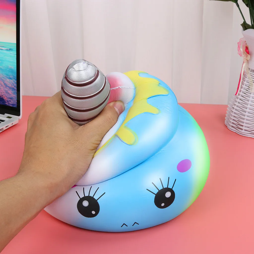 Squishies Kawaii игрушка Jumbo Unicornor Poo медленный растущий крем ароматический стресс sguishy Relief poo squishy mini anti-Stress squash