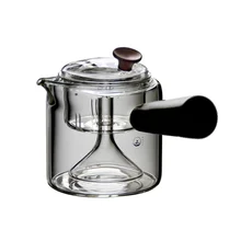 GFHGSD термостойкие Стекло 550 мл чайник боросиликатного бесцветные S Чай med/вареная дома чайник с цветами фильтр чайник для заварки комплект