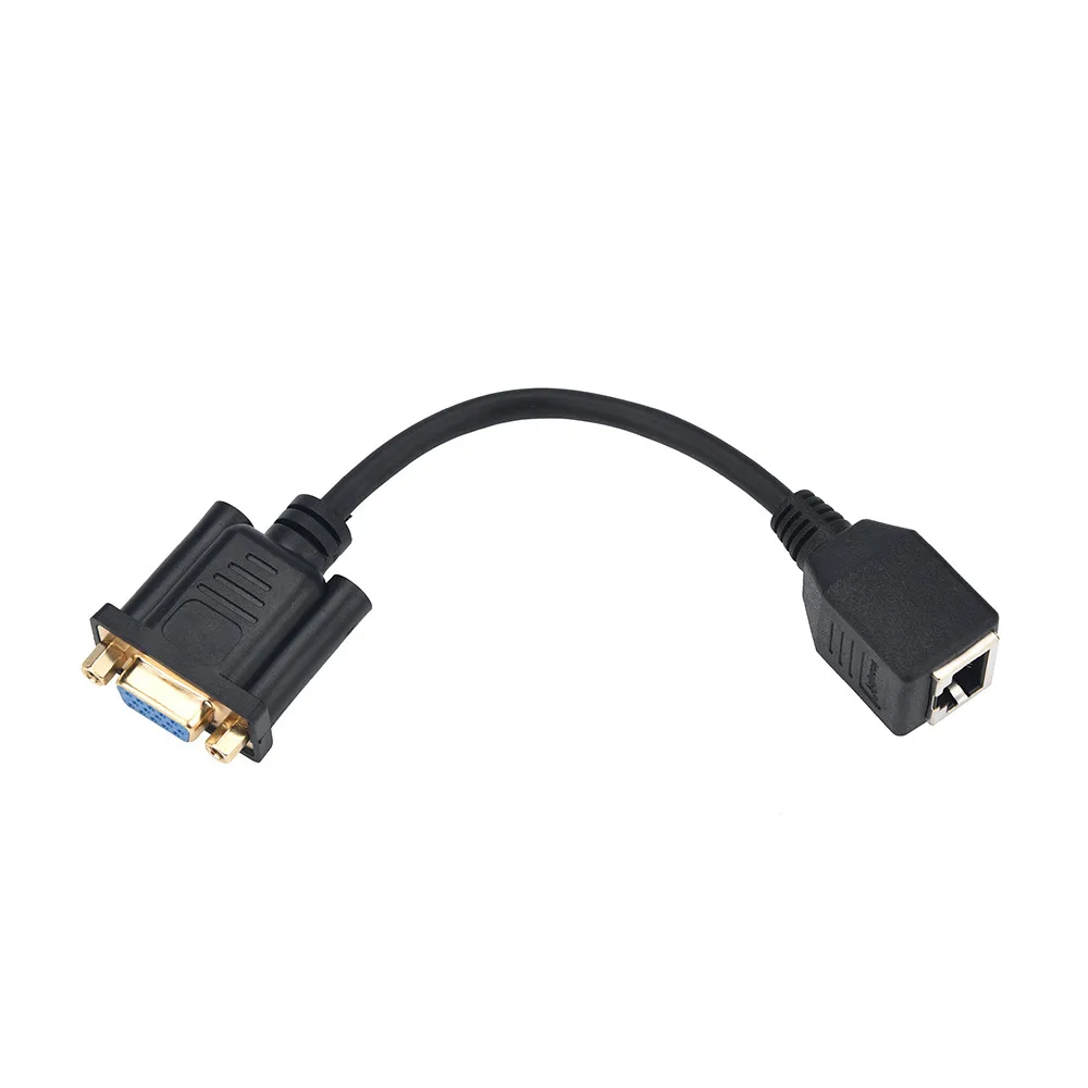 Ecosin2 компьютерные кабели и разъемы 1 шт. VGA гнездо к RJ45 адаптер удлинитель