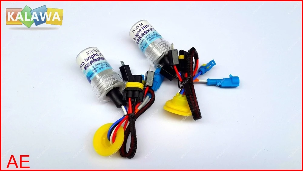 

one pair 7000LM Fast Start Super Bright HID Xenon Lamp Bulbs AC 35W H1 H3 H7 H11 9005 9006 Single Beam 5500K AE shipping GGG