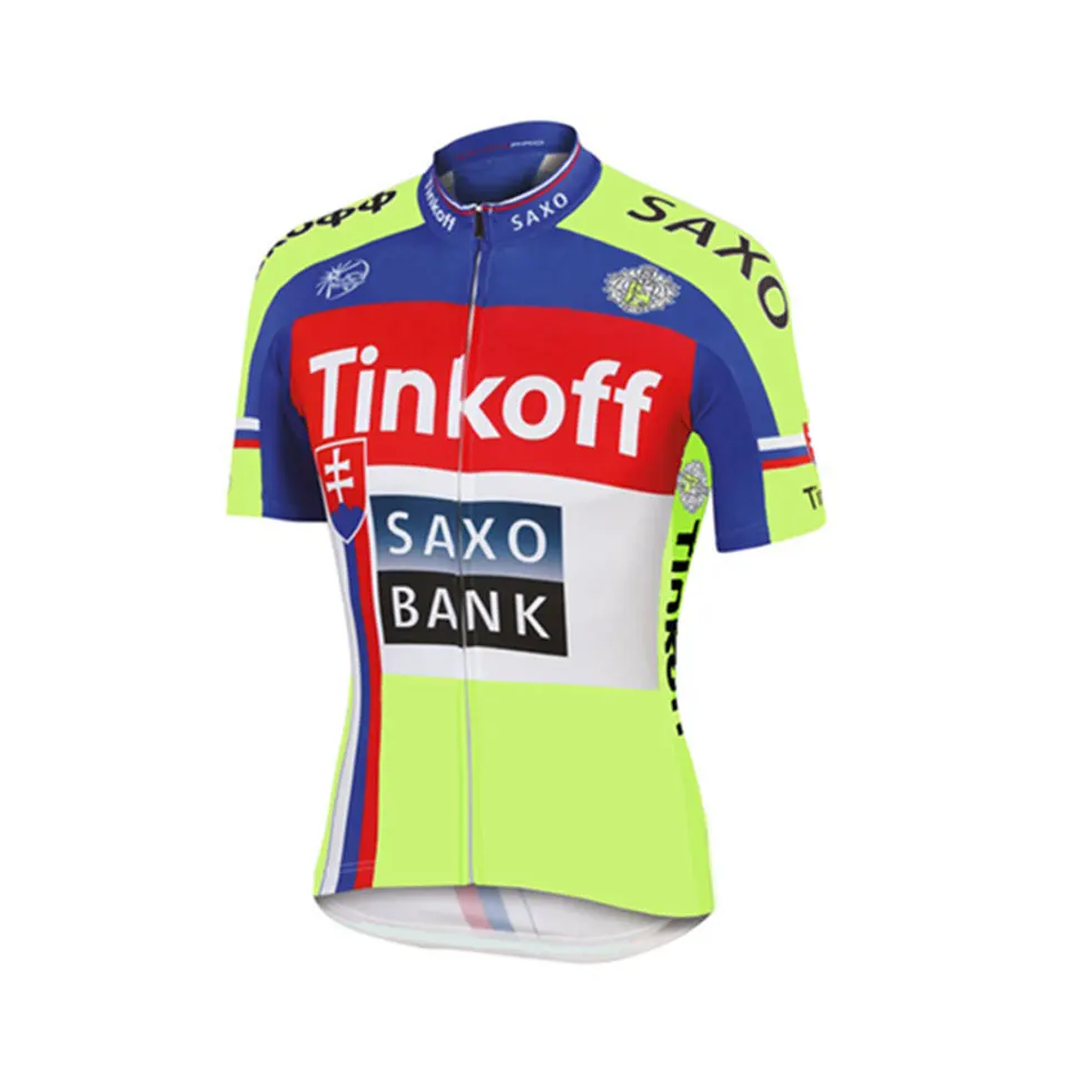 TEAM Tinkoff PRO cycling jersey bibs shorts suit Ropa Ciclismo mens summer quick dry BIKING Maillot wear - Цвет: 10