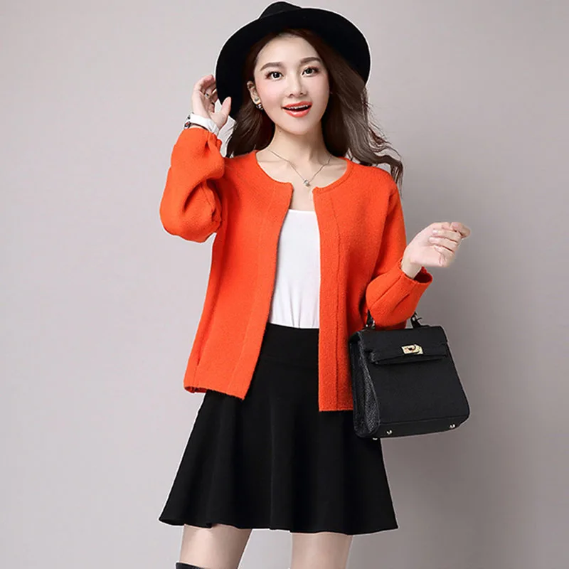 

Short Cardigan Women Cotton Spring Cute Cardigans Outwear Long Sleeve Fashion Knit Sweater For 2018 Spring New Arrival Female