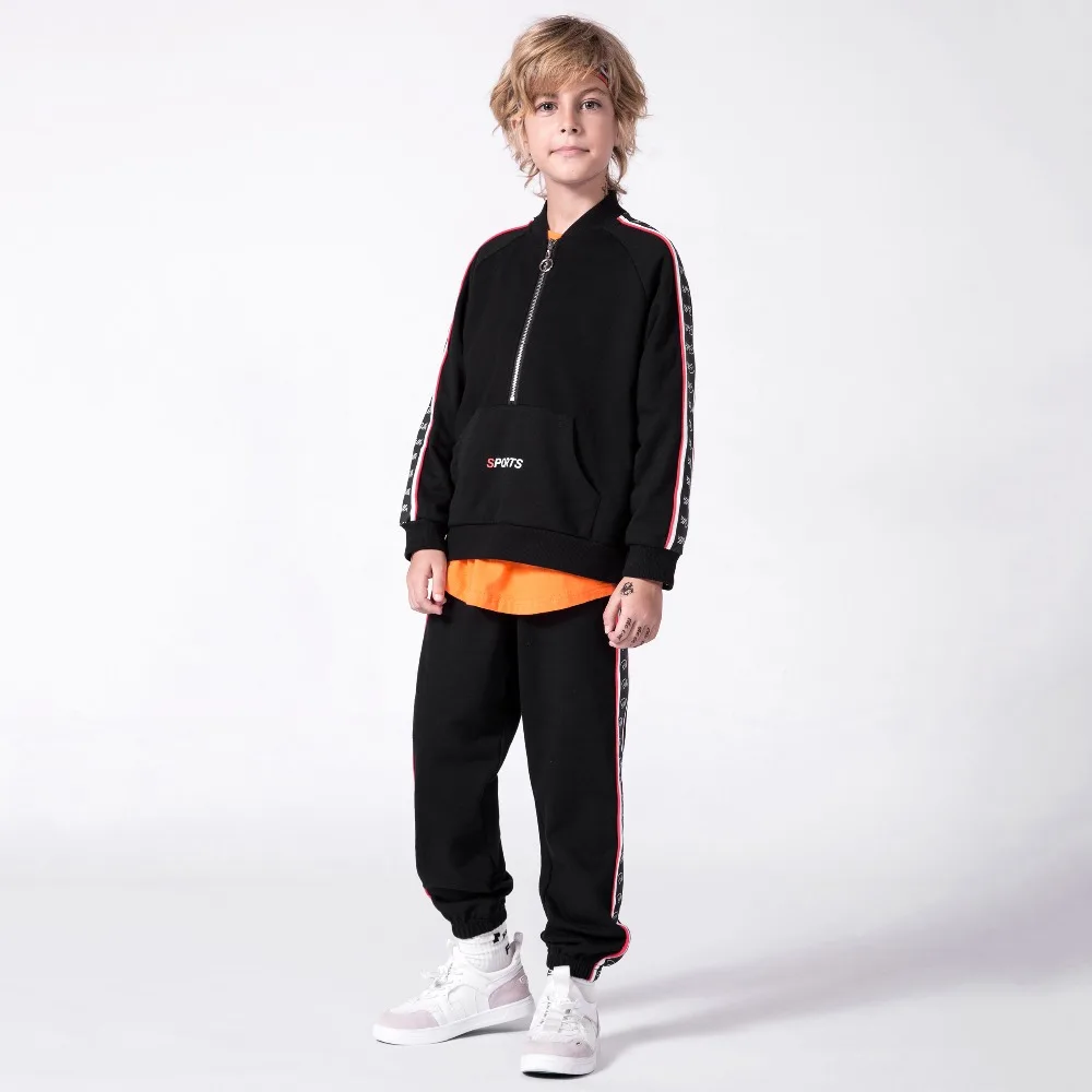 

MD-133 Spring Autumn Boy Girl Clothes Set,Jacket+Pants 2PC Suits Teenager Kids Child Clothes Fashion Sport Sets Stripe Tracksuit