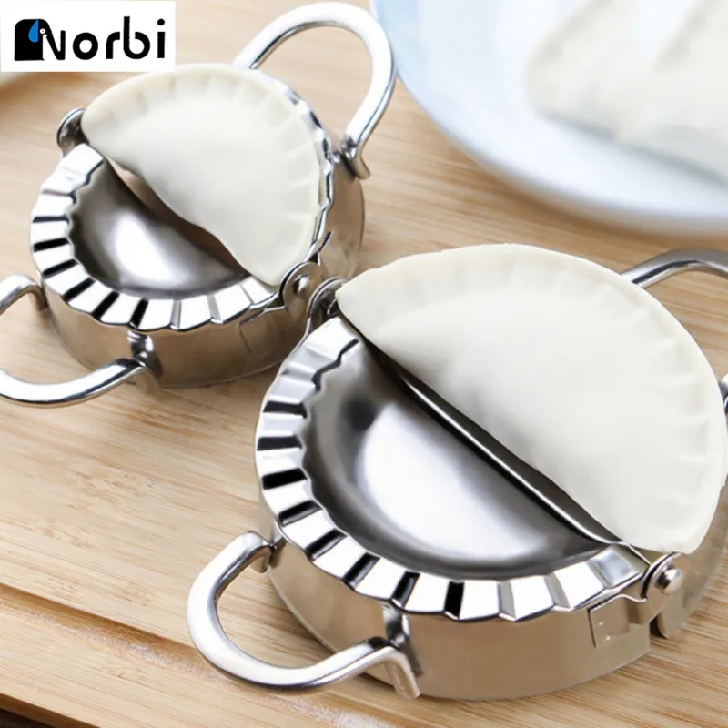 

NORBI Kitchenware Multifunction Stainless Steel Ravioli Mould Dumplings Cutter Dumpling Maker Form Wrapper Presser Molds
