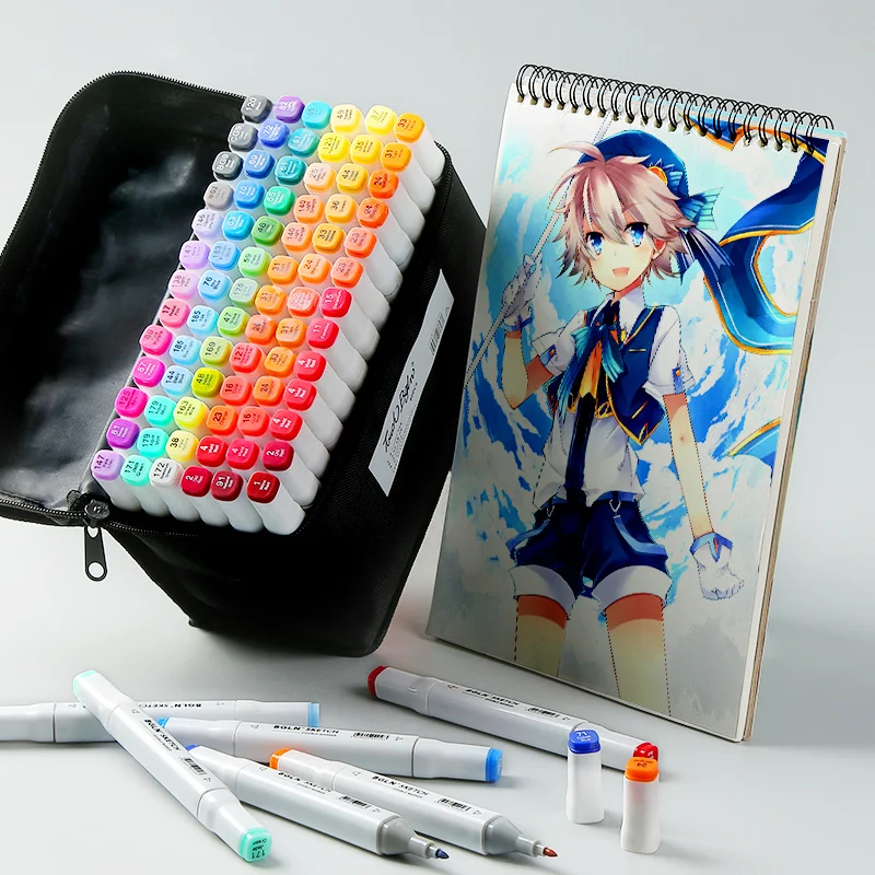 

Boglio fluent double head marker design special for 20 color 40 color 60 color 80 color student art special