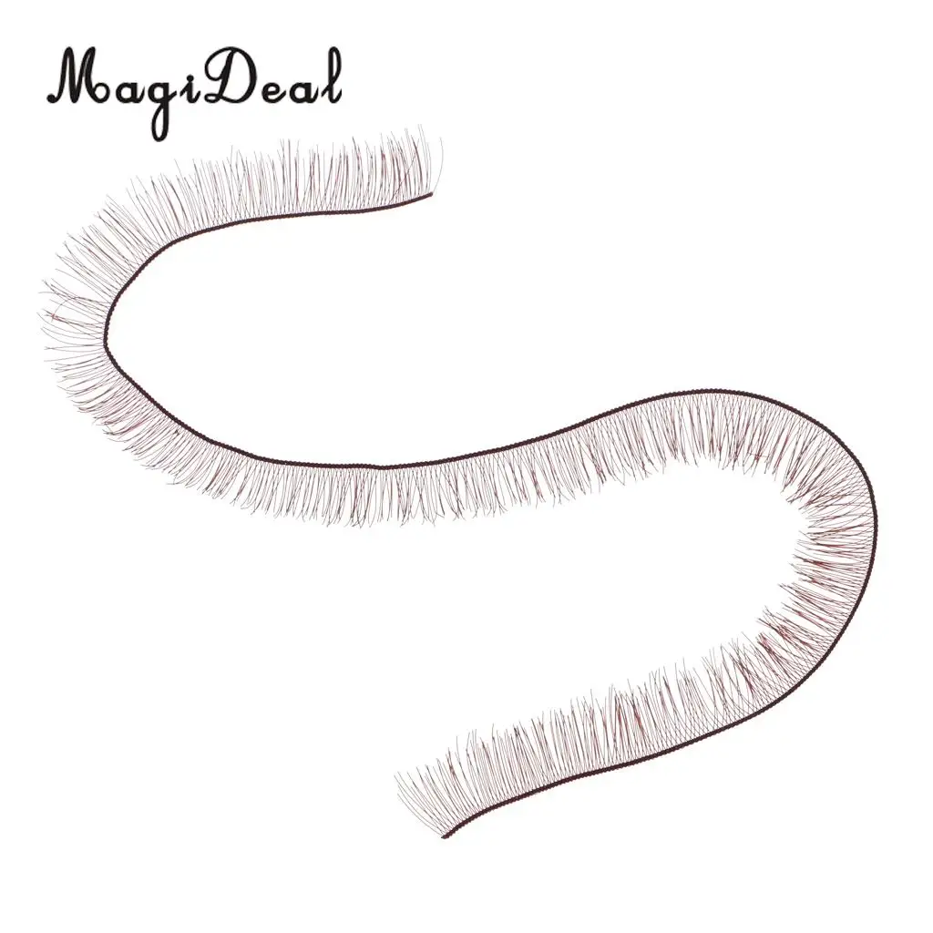 40Pcs Curly Plastic False Baby Realistic Doll Eyelashes for BJD Doll Eye Make Up Accs 20cm Length Children Girls DIY Toys