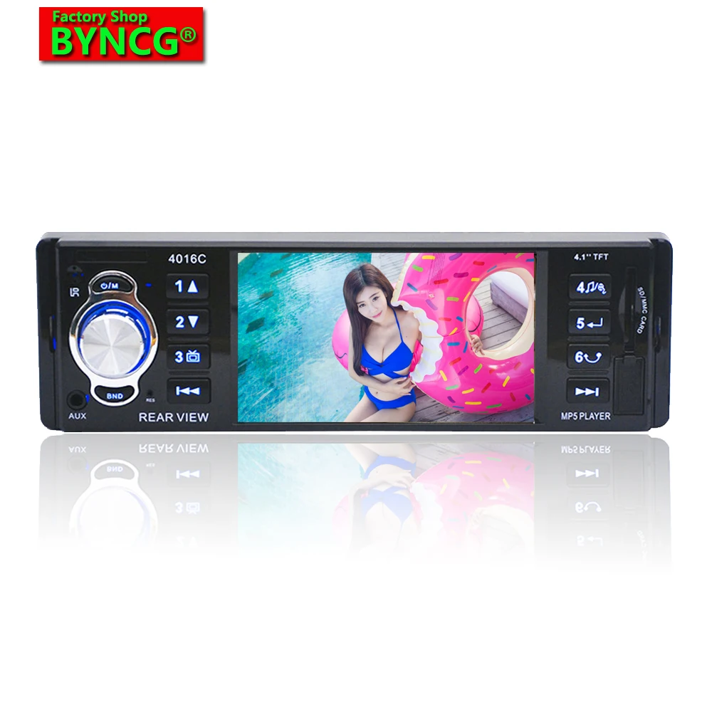 BYNCG 4016C 1 Din автомобильный MP5 плеер 4 &quotHD дисплей автомобиля Аудио Видео с FM USB SD AUX