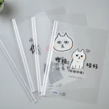 1 шт. Корея креативные полупрозрачные милые Мультяшные принты Spviga Защита Клип сердитые котята Рисование зажимы