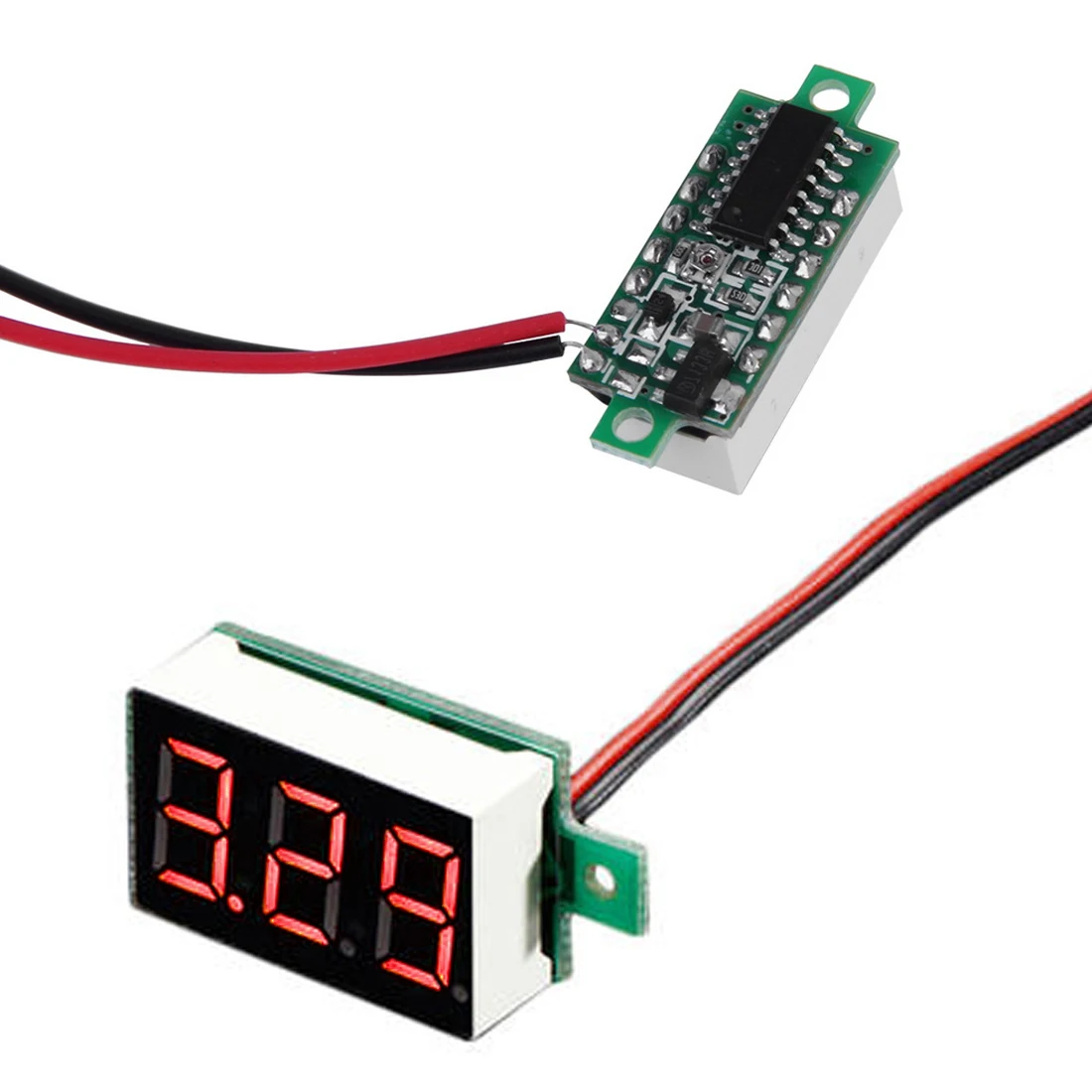 Напряжение meter Мини цифровой вольтметр DC2.50-30.0V Высокая точность 0,36 дюйма светодиодный цифровой вольтметр 2-провод цифровой вольтметр постоянного тока