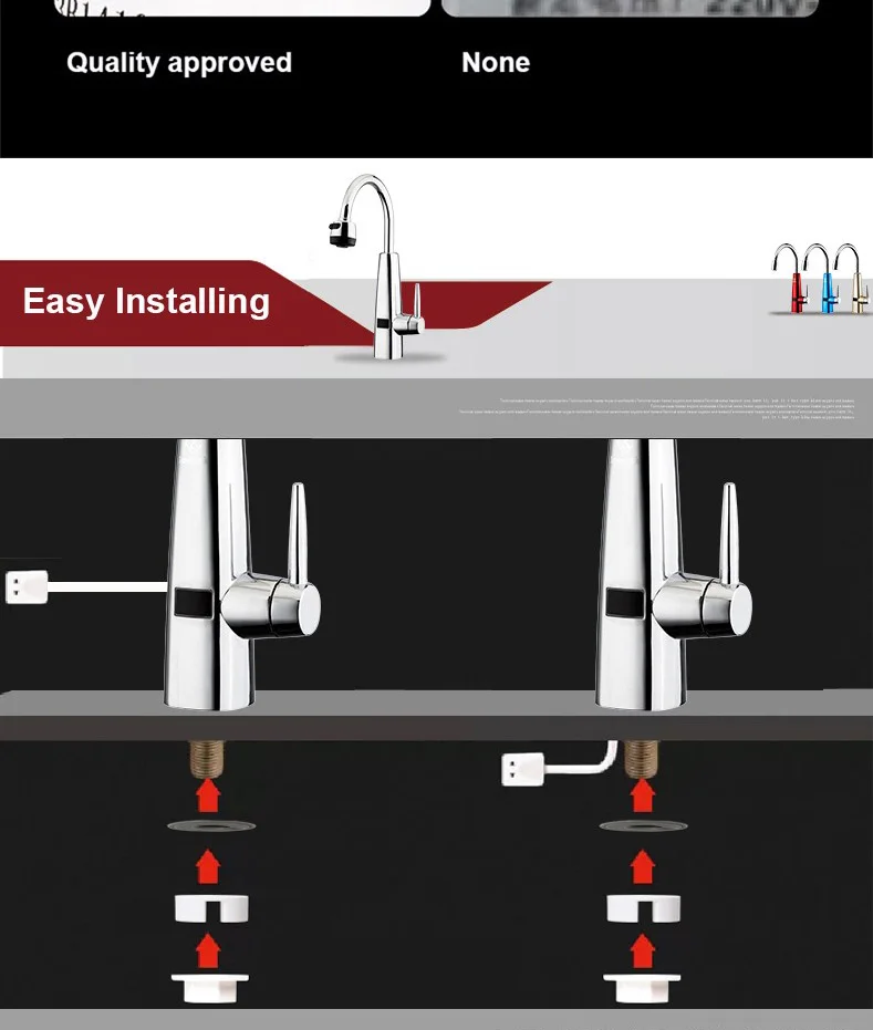 GWAI Кухня Touch кран Электрический кран Musluk Мгновенный водонагреватель горячей холодной краны 1 секунды до 30 градусов с Керамика отопление