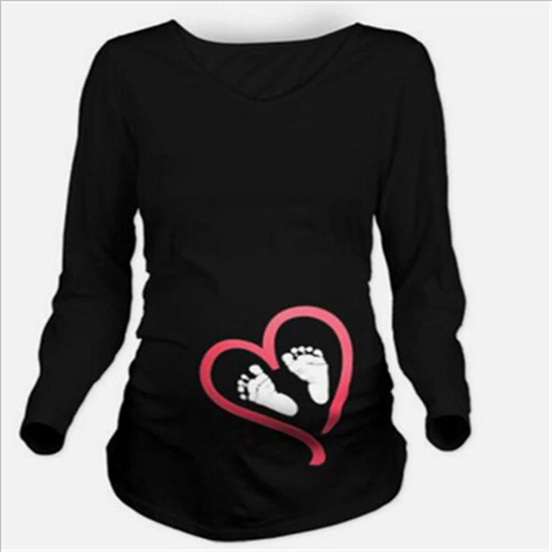 Best Seller Tshirt Long-Sleeve Maternity-Dress Pregnant-Women Casual for New Bxpn6omm