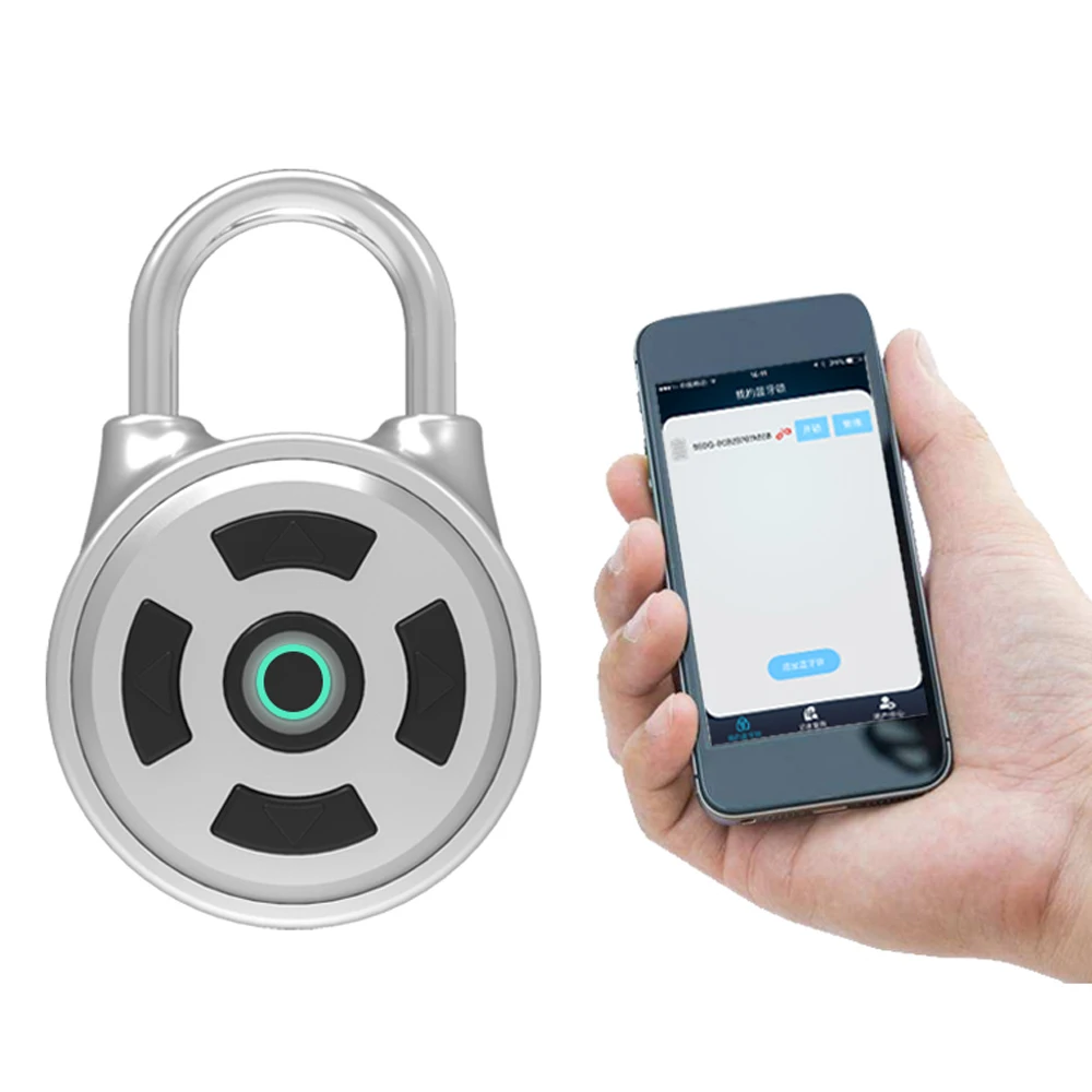 Smart BT Keyless Lock Waterproof APP Button Unlock Anti Theft Password