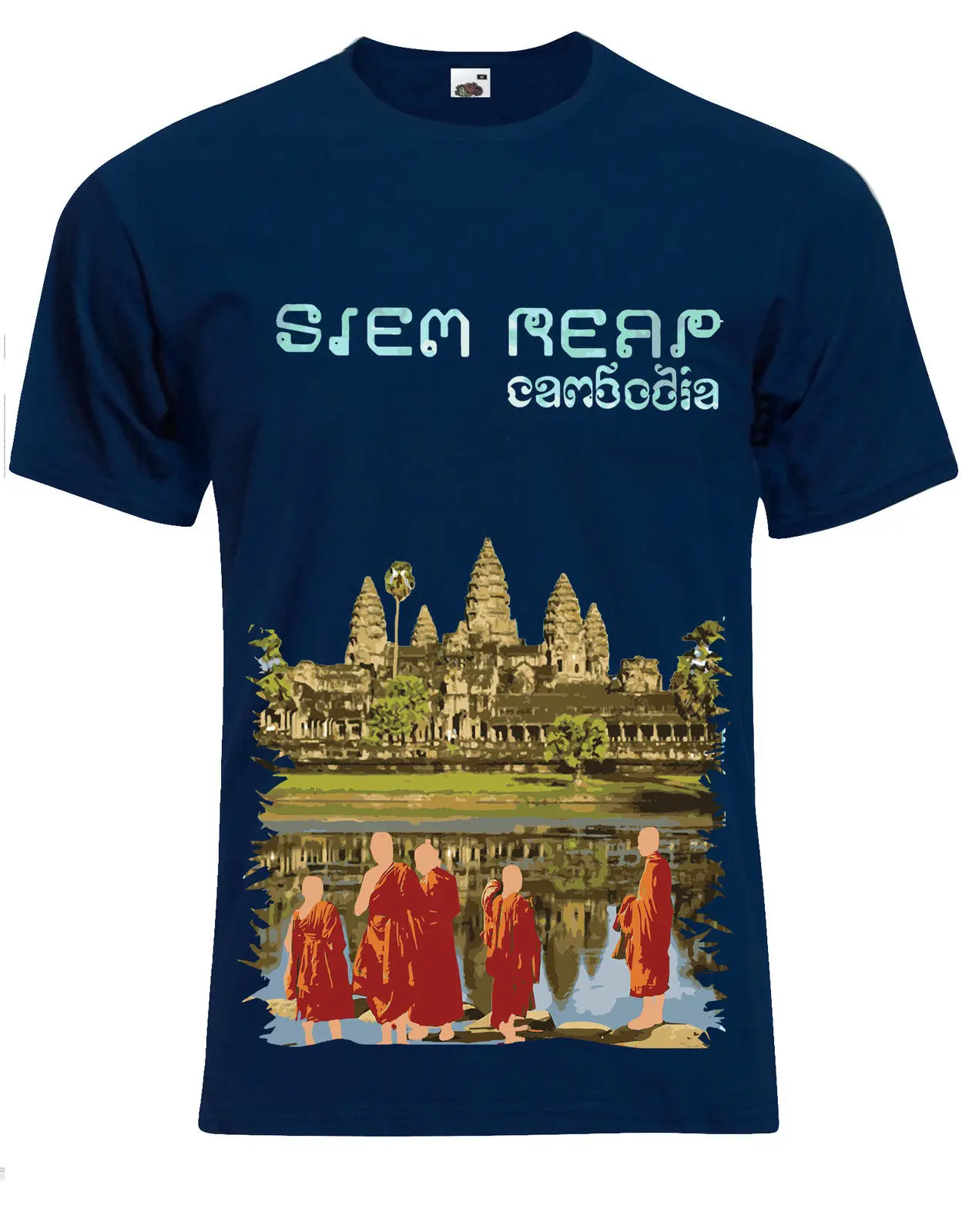 Gildan Лучшие направления в мире Angkor Siem Reap Камбоджа Мужская футболка Топ AG20 | одежда