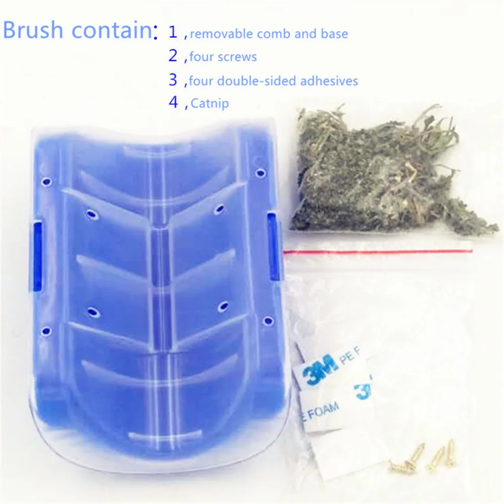 Pet Cat Self Groomer For Cat Grooming Tool Hair Removal Comb Dogs Cat Brush Hair Shedding Trimming Massage Device With Catnips