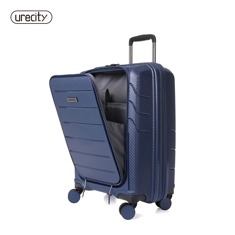 travel high quality luggage business PP material suitcase rolling spinner wheels luggage computer bag