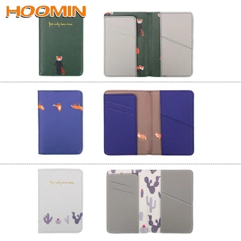 

Credit Card Holder Card Ticket Storage Bag Passport License Cover Case Coin Wallet PU Leather Creative Gift Cute Printing