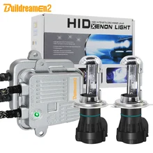 Buildreamen2 55 Вт H4 H4-3 Hi/Lo автомобильный головной светильник полный AC ксеноновый светильник комплект балласт+ лампа+ жгут провода 4300 K-12000 K 12V Высокая яркость