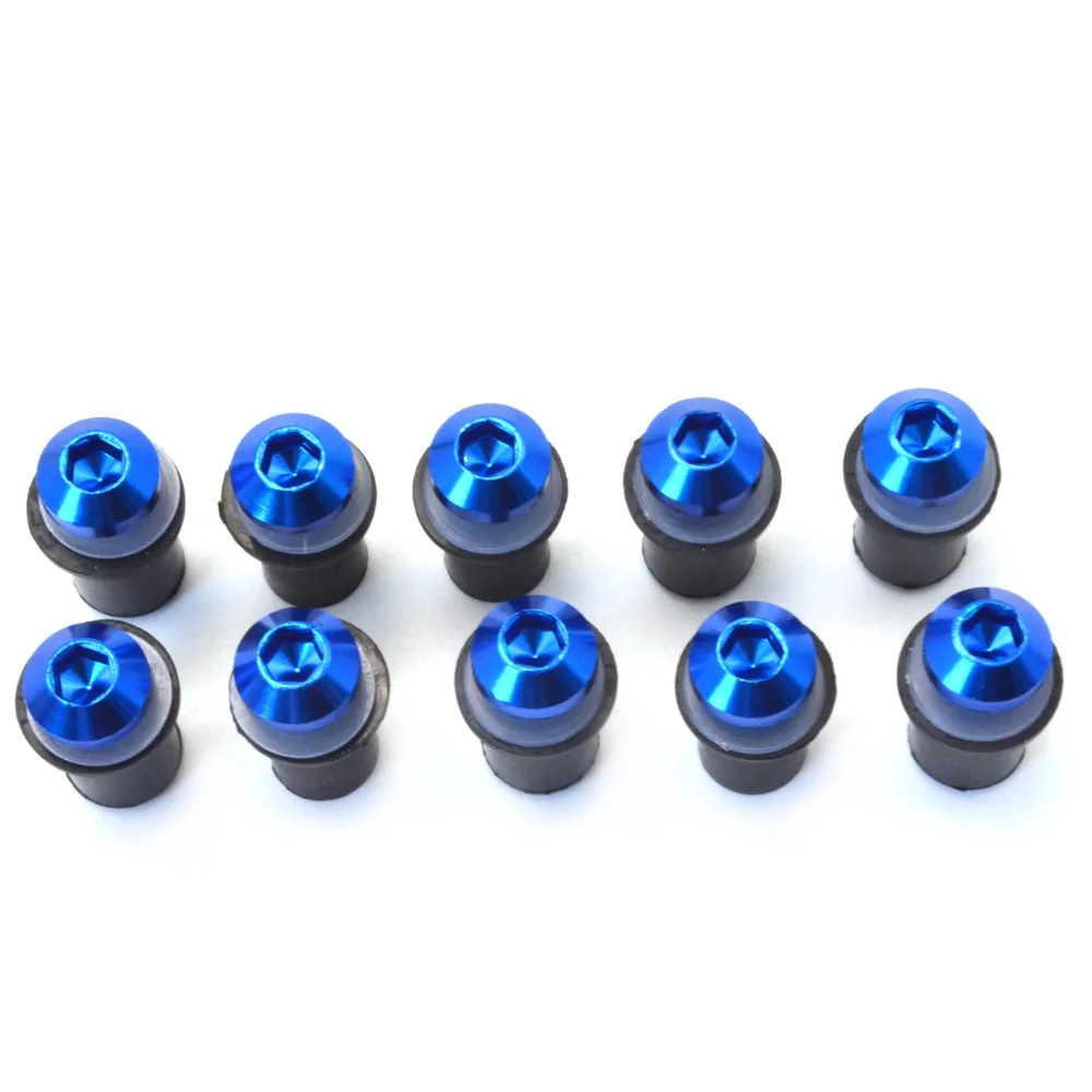

for 10 pcs m5 CNC universal Windscreen Bolts motorcycle screws and bolts nuts For SUZUKI GSXR 1100 GSX-R1100 1989 1990 1991 1992