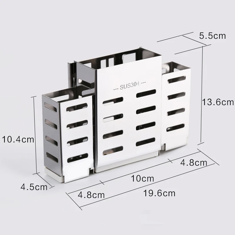 Многофункциональная нержавеющая стальная палочка для еды клетка усиленная ложка стойка держатель ножей вилка полки кухонные принадлежности Органайзер